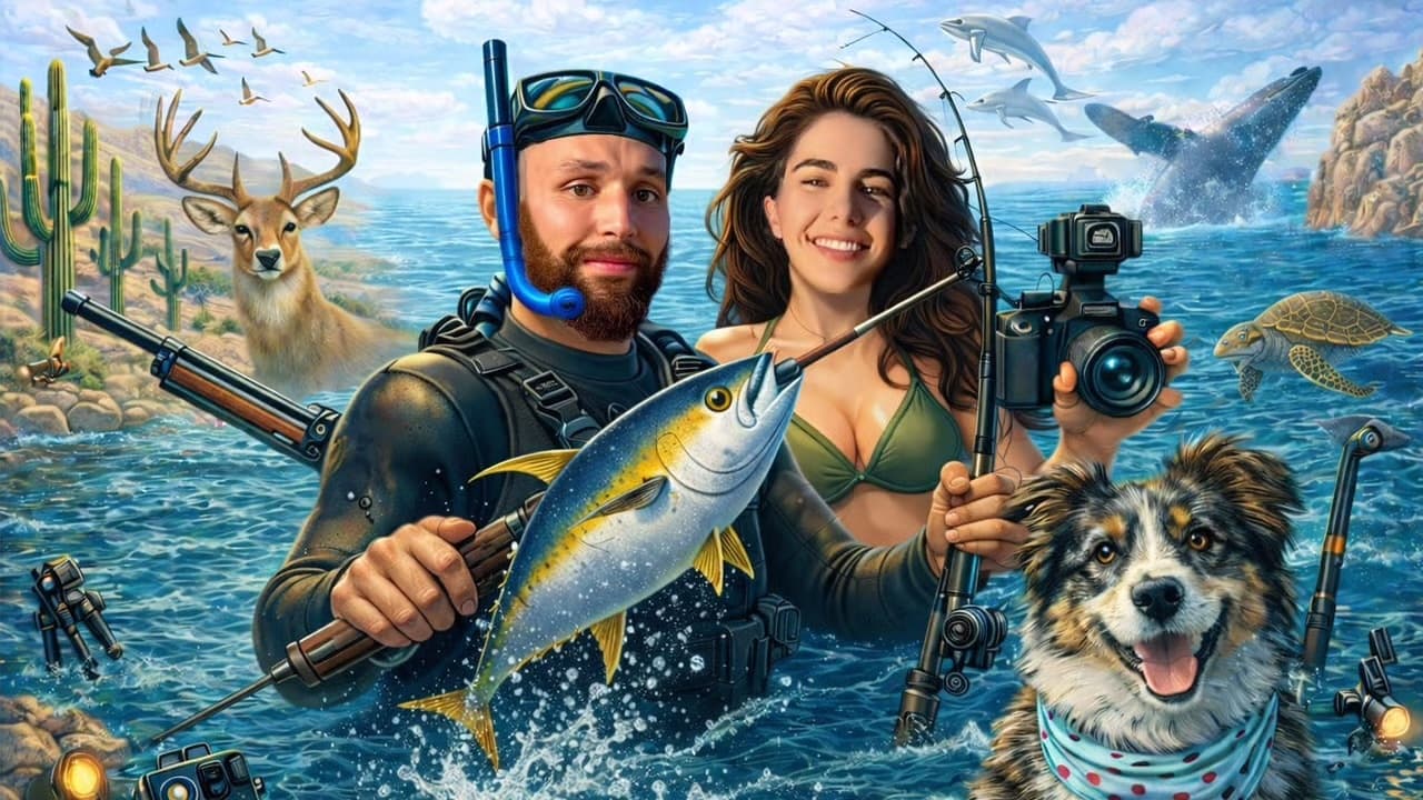 Carlos y Mónica de Back2Adventures en una expedición de pesca submarina en el Mar de Cortés, Baja California Sur.